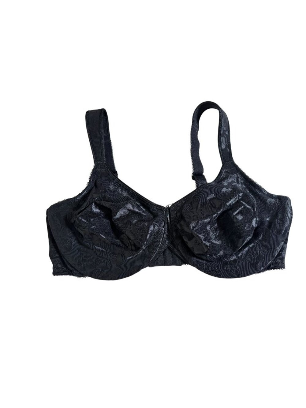 Wacoal Womens Underwire‎ Bra Black Floral size  40D Unlined